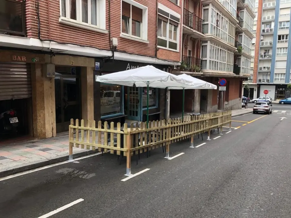 Finalmente han sido 29 las terrazas instauradas en zonas de estacionamiento