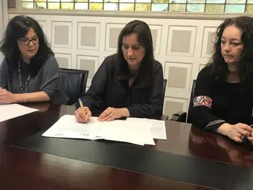 Acto de firma del convenio