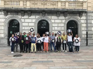 Los representantes políticos de Santurtzi apoyaron el Euskaraldia en el último pleno municipal