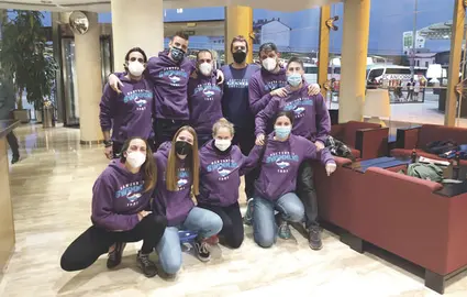 Los diez participantes del CN Santurtzi en el Campeonato de España