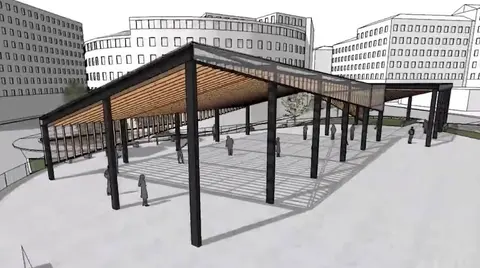 licitación cubierta plaza kabiezes