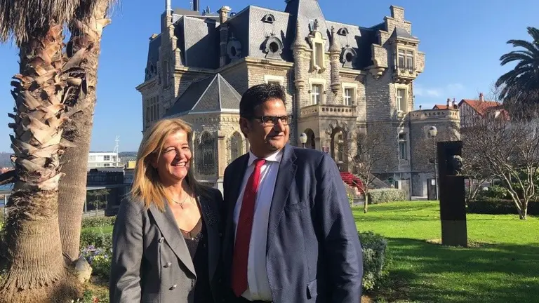 Presentaci&oacute;n de la candidatura, junto al Palacio de Oriol