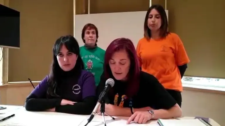 Rueda de prensa en la que se ley&oacute; el manifiesto