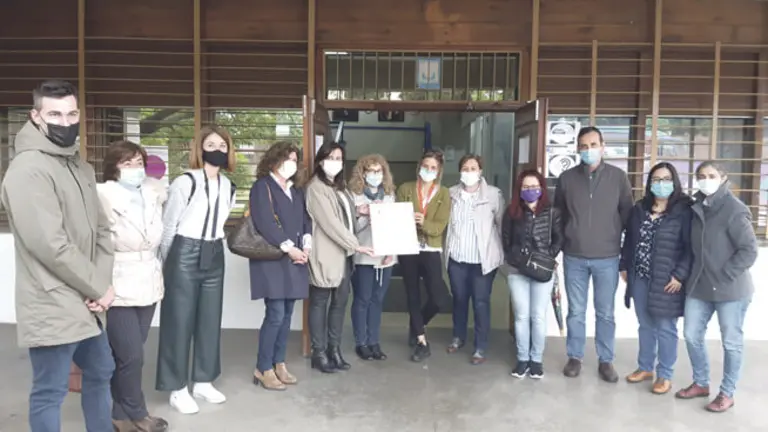 Acto de reconocimiento del Consejo Escolar al proyecto santurtziarra