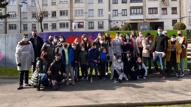 mural alumnos parque mirabueno